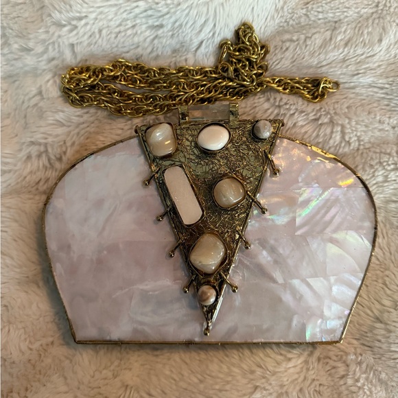 Ramla La Perle Handbag New $365 MSRP 🐚 - Picture 3 of 13